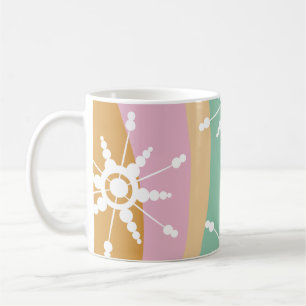 Tie Dye Flüssigkeit Retro Groovy Weihnachten Beige Kaffeetasse