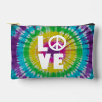 Tie-Dye-Friedenszeichen LOVE-Kulturtasche Geschenk