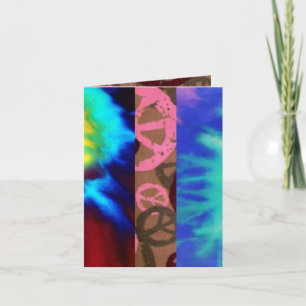 Tie Dye/Friedenszeichen Mix-Einladung! Einladung