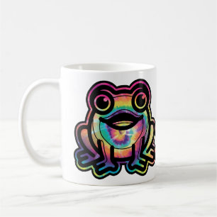 Tie-Dye-Frosch Kaffeetasse