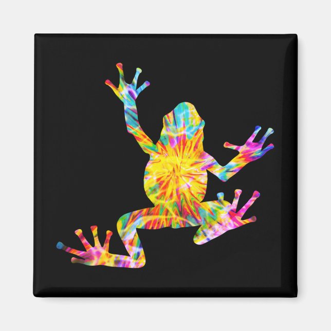 TIE DYE FROSCH MAGNET (Vorne)
