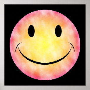 Tie Dye Gesicht Poster