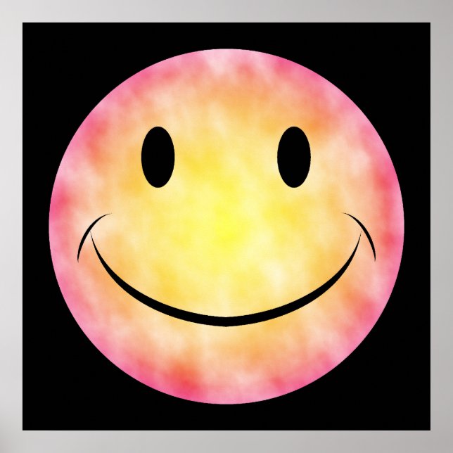 Tie Dye Gesicht Poster (Vorne)