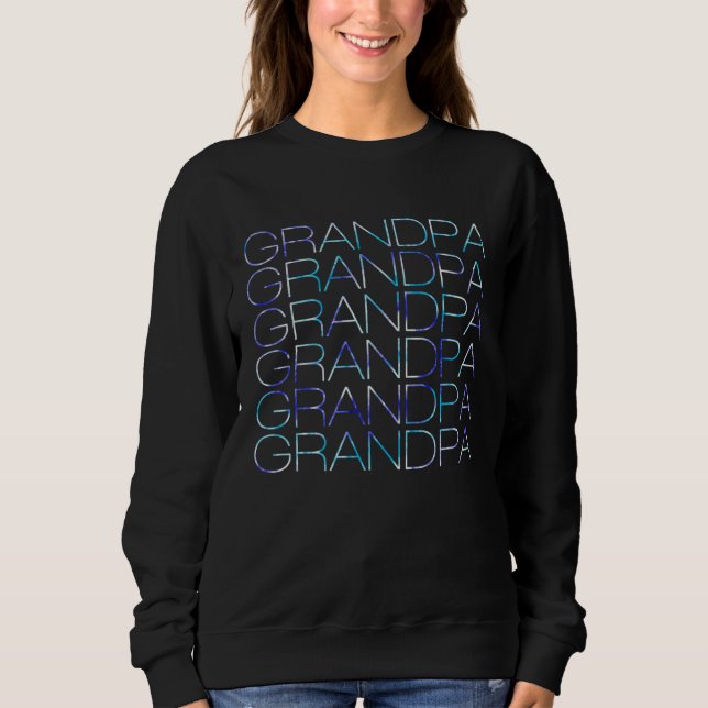 Tie Dye GRANDPA  Fathers Day Present for Dad Papa  Sweatshirt (Vorderseite)