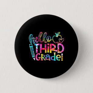 Tie Dye Hallo 3. Klasse Lehrer Schüler Byck Zur Sc Button