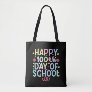 Tie Dye Happy 100. Schultag Lehrer Student 