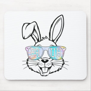 Tie-Dye-Hasen-Kaninchen-Singles-Bruh-Ostern-Jungen Mousepad
