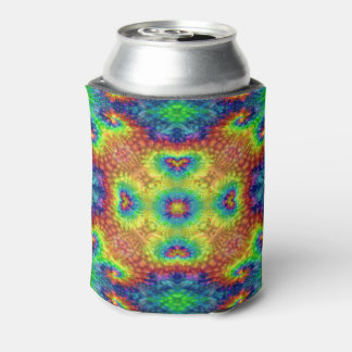 Tie Dye Himmel Vintage Fraktal Kaleidoskop Dosenkühler