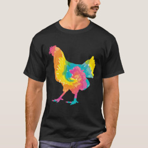 Tie-Dye-Huhn für Hippie-Bauer Hobbyfarm T-Shirt