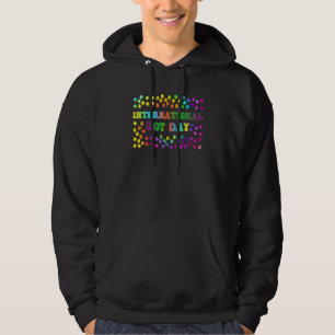 Tie Dye Internationaler Punkt-Tag Glücklicher Punk Hoodie