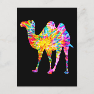 TIE-DYE-KAMEL POSTKARTE