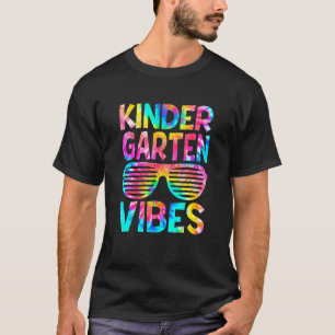 Tie Dye Kindergarten Stimmung Zurück zur Schule Er T-Shirt