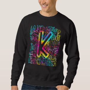 Tie Dye Kindergarten-Typografie-Team Kindergarten Sweatshirt