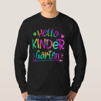 Tie-Dye-Kindergärtnerin Zurück zur Schule Erster T