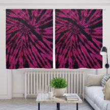 Tie-Dye Lila Rosa Schwarz Hippie Retro-Muster 