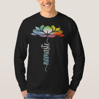Tie-Dye-Lotusblumen-Yoga-Zen-Meditation-Namaste T-Shirt