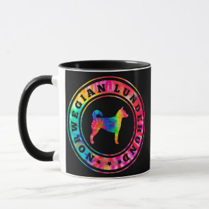 Tie Dye Norwegischer Lundehund Hund Mama Papa Haus Tasse