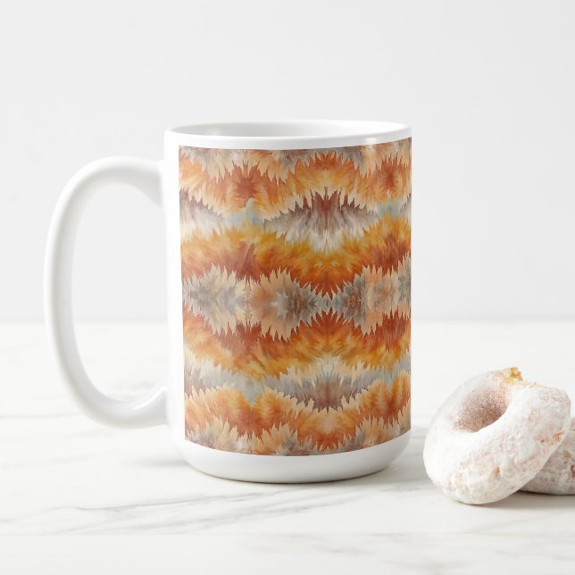 Tie Dye Organic Art Kaffeetasse (Mit Donut)