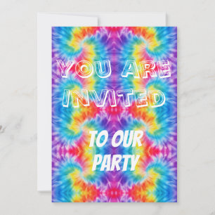 Tie-Dye-Party-Einladung Einladung
