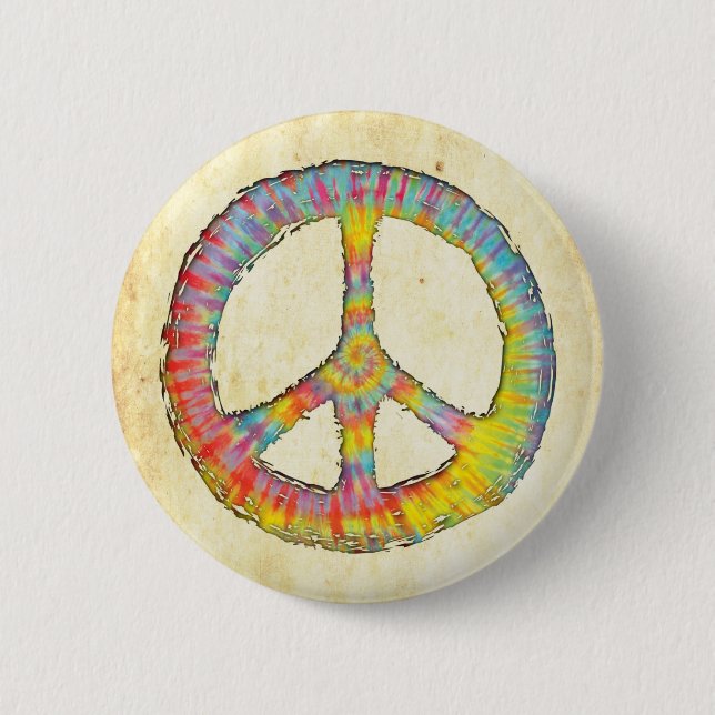 Tie-Dye Peace 713 Button (Vorderseite)