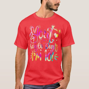 Tie Dye Peace Out Single Digits Im 10 Year Old 10t T-Shirt