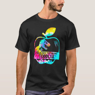 Tie Dye Rex Zurück in die Schule Bereit, Kleinkind T-Shirt