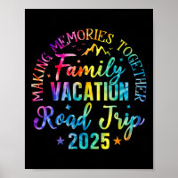 Tie Dye Road Trip 2025 Familienurlaub passendes Gr