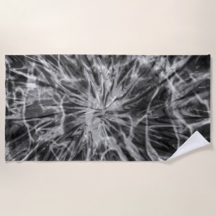 TIE DYE SCHWARZ WEISS STRANDTUCH