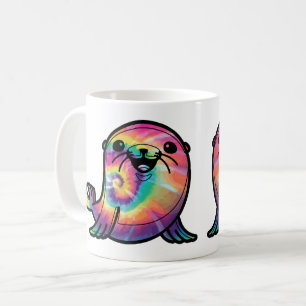 Tie Dye Seelöwe Kaffeetasse
