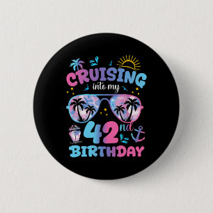 Tie Dye Segelt In Meinen 42. Geburtstag Sungles Tr Button