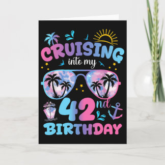 Tie Dye Segeltour Zu Meinem 42. Geburtstag Sungles Karte