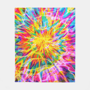 TIE-DYE-SPLASH FLEECEDECKE