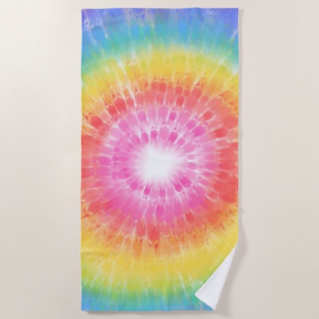 Tie Dye Strandtuch (Vorderseite)