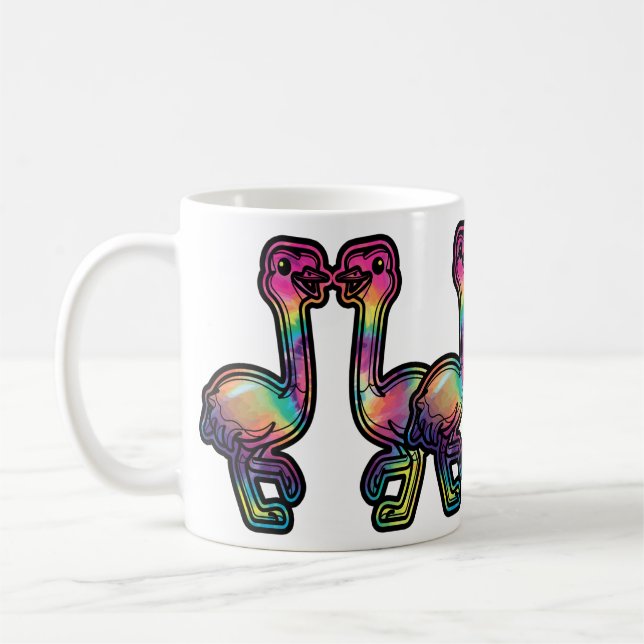 Tie-Dye-Strauß Kaffeetasse (Links)