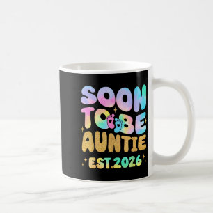 Tie Dye Tante zur Tante befördert 2026 bald Tante Kaffeetasse