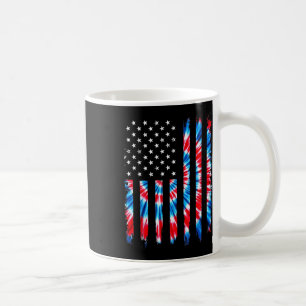 Tie Dye USA-Flagge Amerikanische patriotische Flag Kaffeetasse