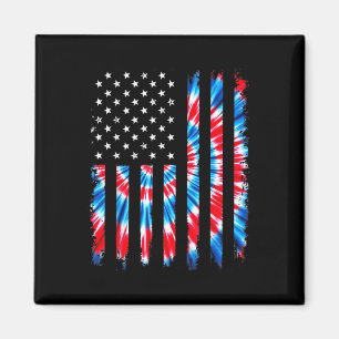 Tie Dye USA-Flagge Amerikanische patriotische Flag Magnet