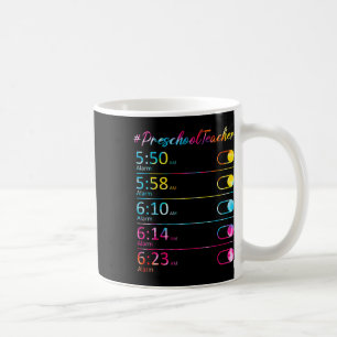 Tie-Dye-Vorschullehrer-Dankbarkeits-Wecker Kaffeetasse