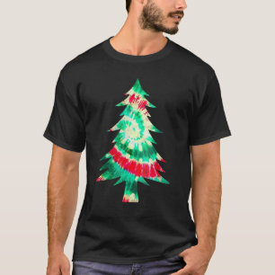 Tie Dye Weihnachten Groovy Vintage Retro Weihnacht T-Shirt