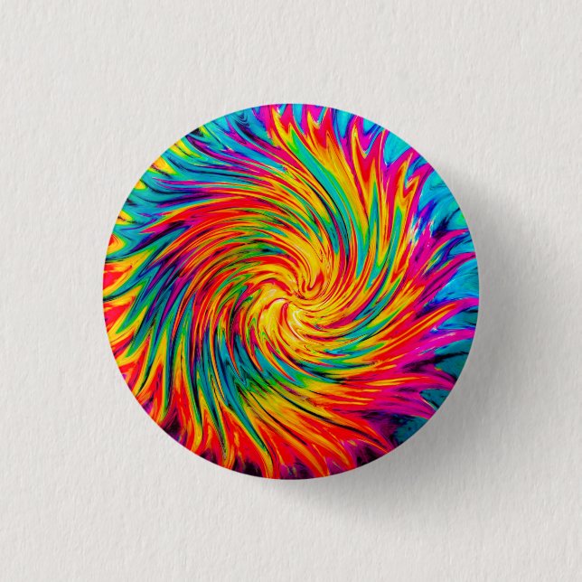TIE DYE WIND ABSTRAKT BUTTON (Vorderseite)