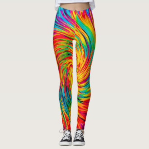 TIE DYE WIND ABSTRAKT LEGGINGS
