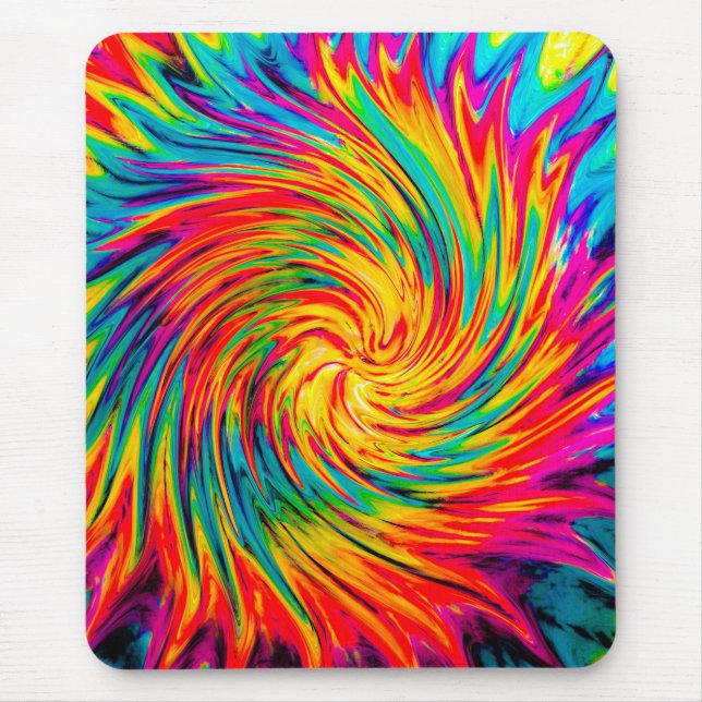 TIE DYE WIND ABSTRAKT MOUSEPAD (Vorne)