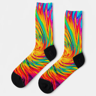 TIE DYE WIND ABSTRAKT SOCKEN
