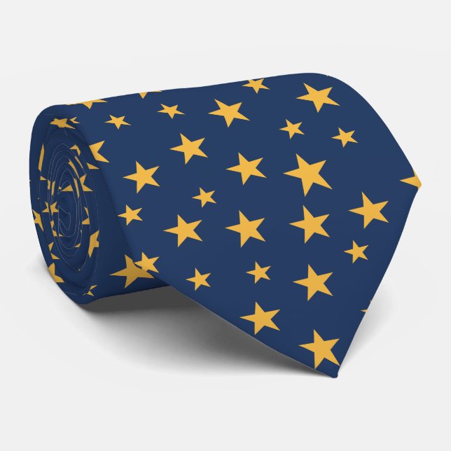 Tie - stars krawatte (Gerollt)