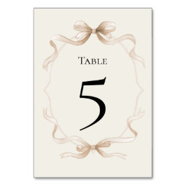 Tie the knot Table Number Card Tischnummer