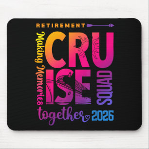 Tied Dye Rentner Kreuzfahrt 2026 Crew Ruhestand 20 Mousepad