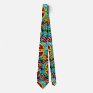 Tied Dyed psychedelische Friedenszeichen Krawatte