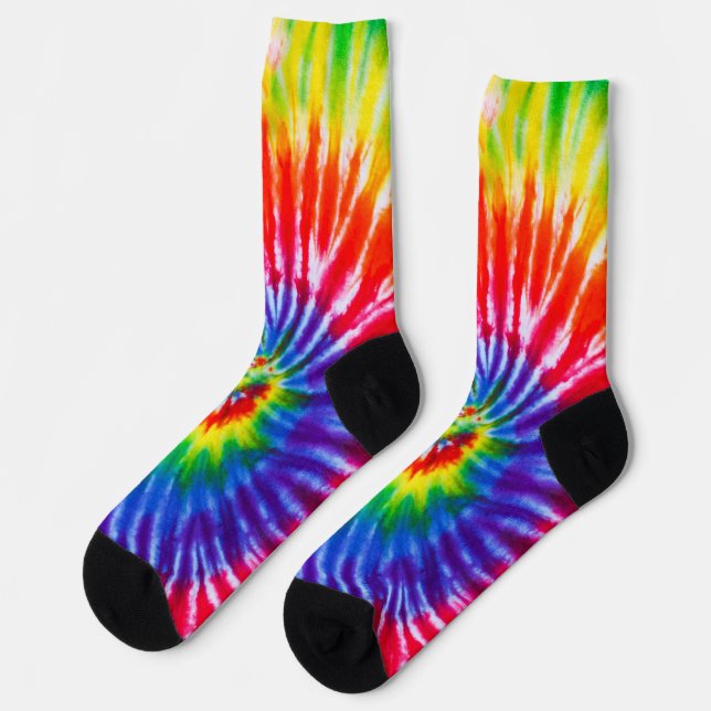 Tiedye-Buntfarben-Socken Socken (Linkes Detail)