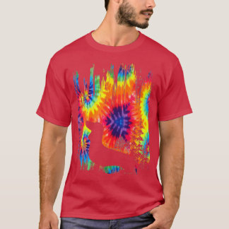 Tiedye-Dachshund-Hippie-Welpe Lustig T-Shirt