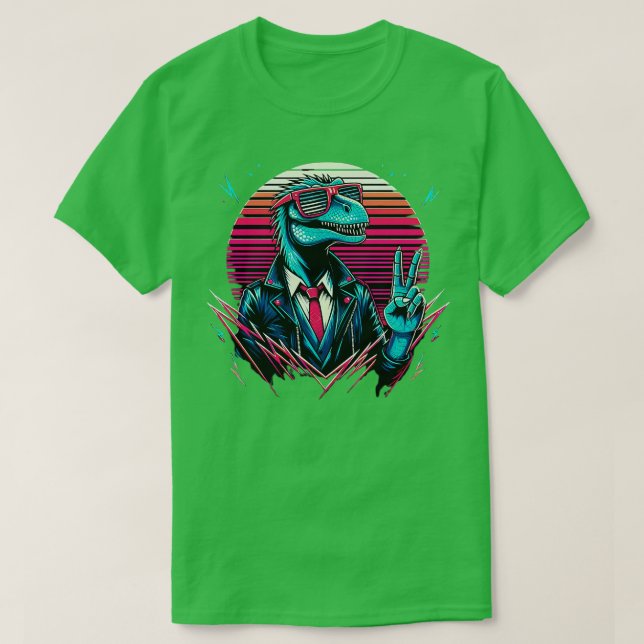 TieDye Dinosaur Hippie Dinosaur T-Shirt (Design vorne)
